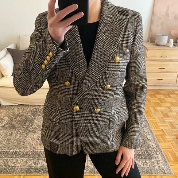 Zara Houndstooth Blazer - Picture 1 of 4